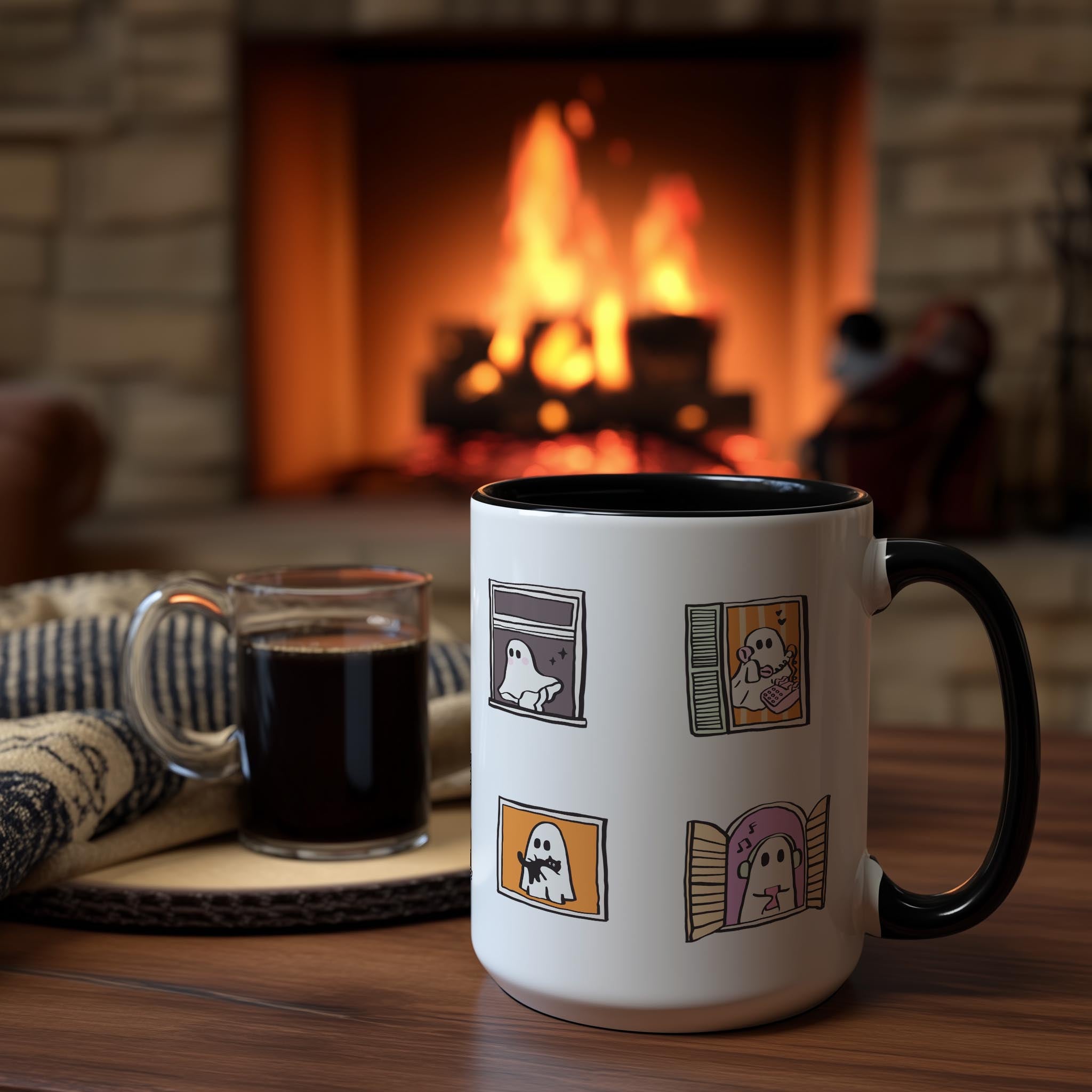 Ghostly Neighbors - Halloween Mug
