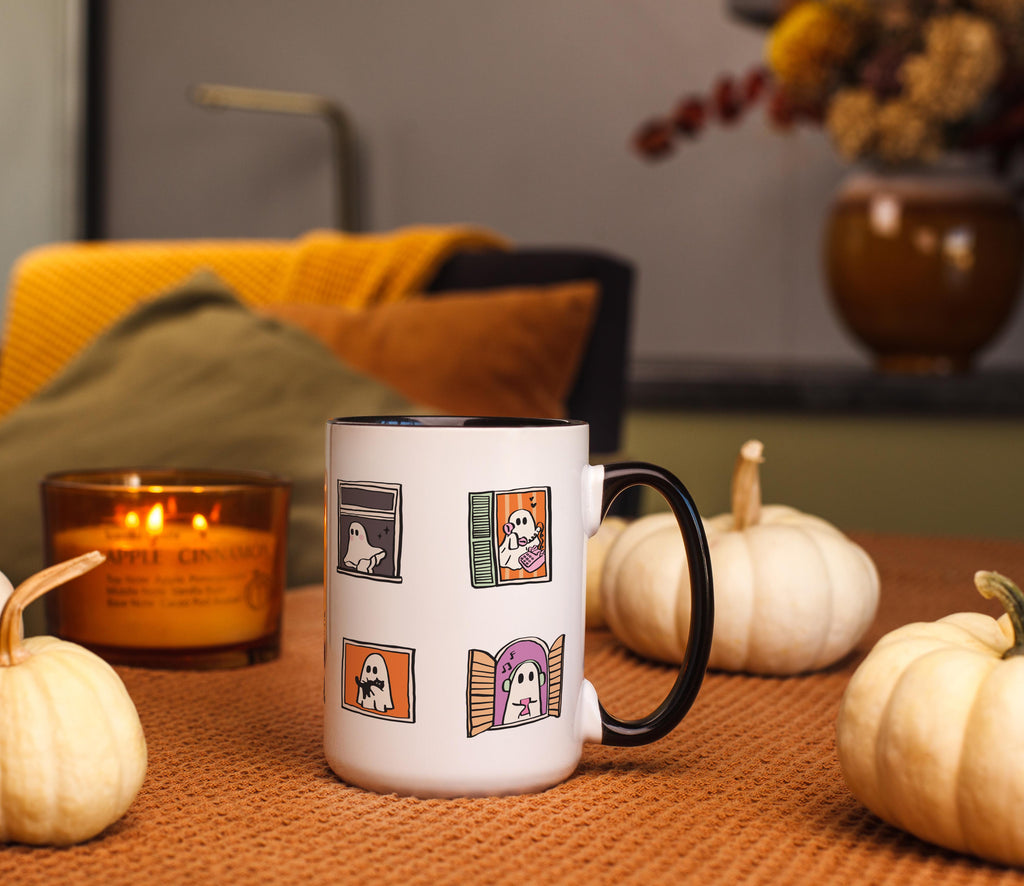 Ghostly Neighbors - Halloween Mug
