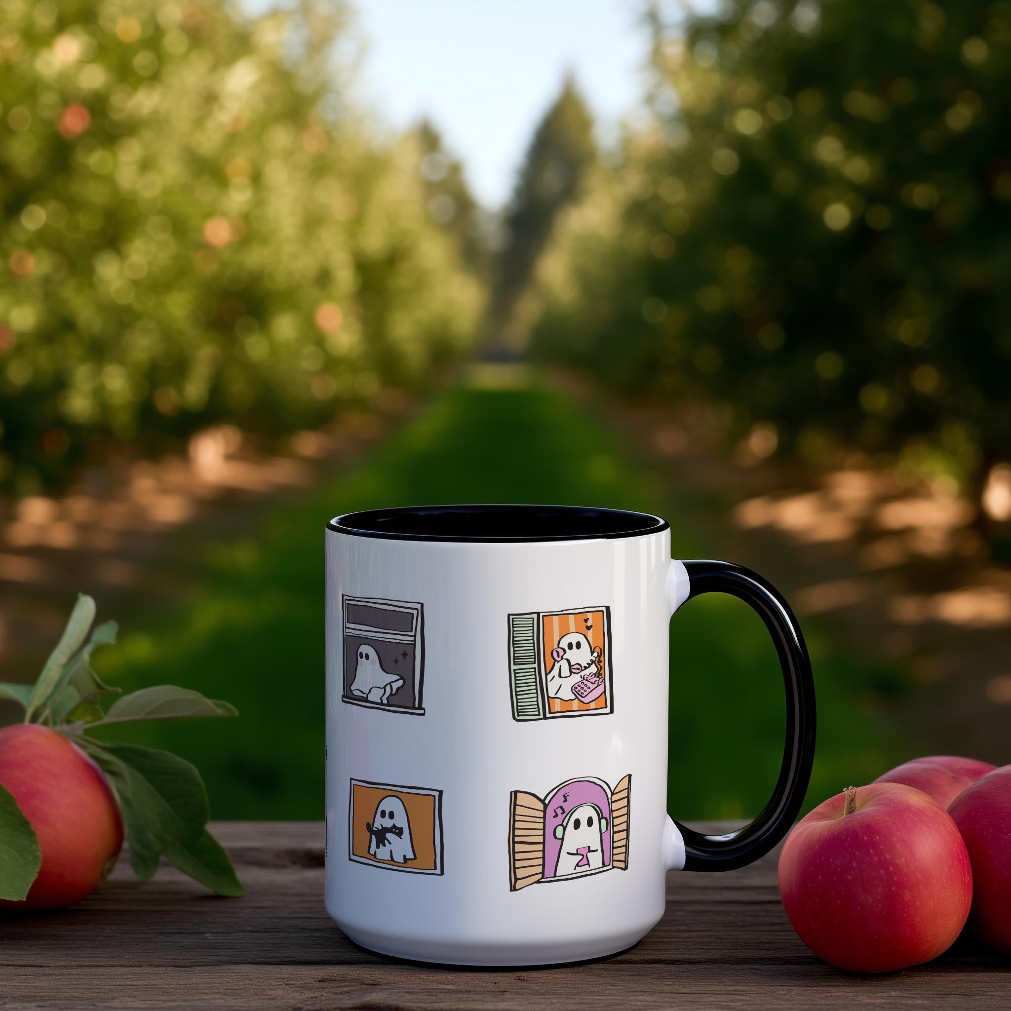 Ghostly Neighbors - Halloween Mug