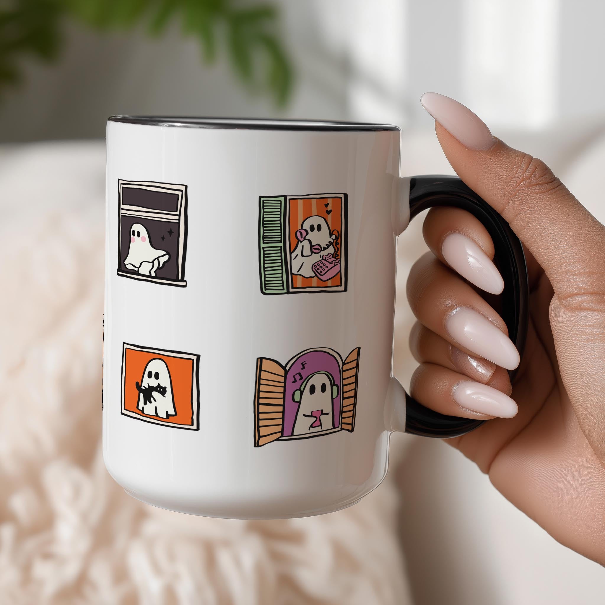 Ghostly Neighbors - Halloween Mug