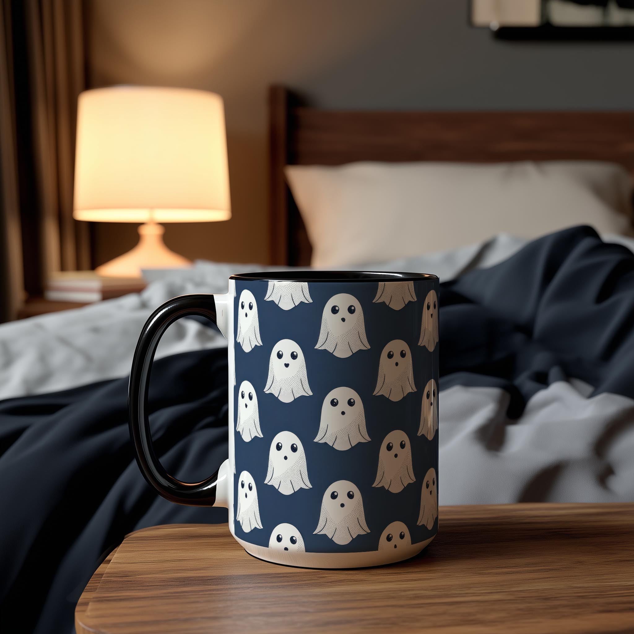 Cute Ghost Pattern - Halloween Mug