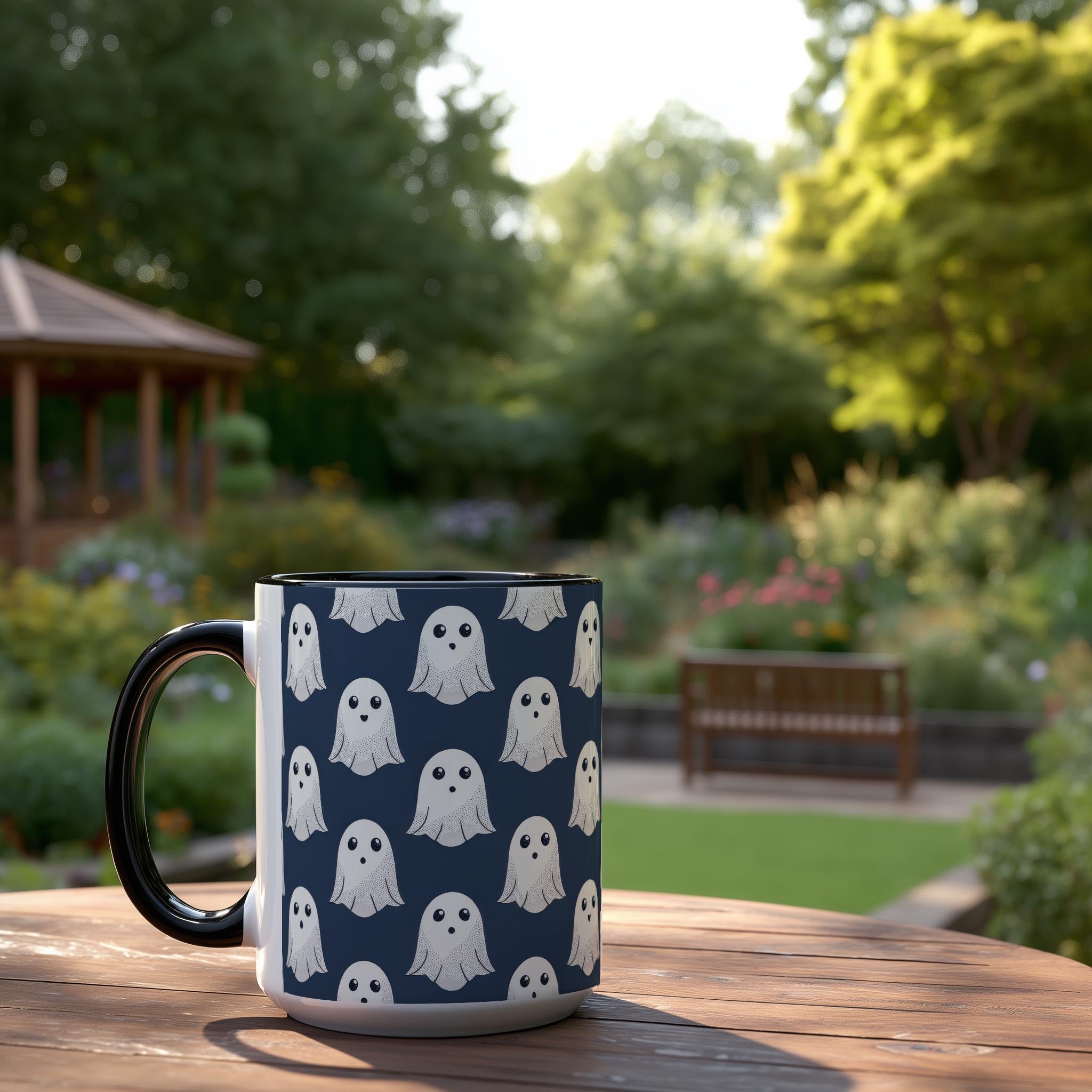 Cute Ghost Pattern - Halloween Mug
