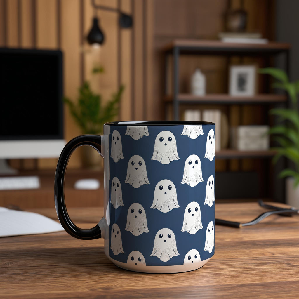 Cute Ghost Pattern - Halloween Mug