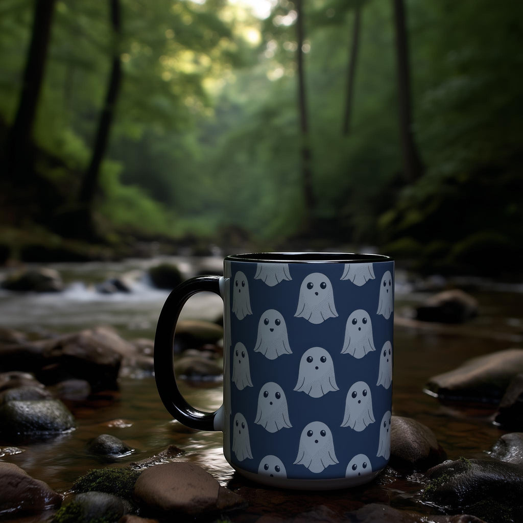 Cute Ghost Pattern - Halloween Mug
