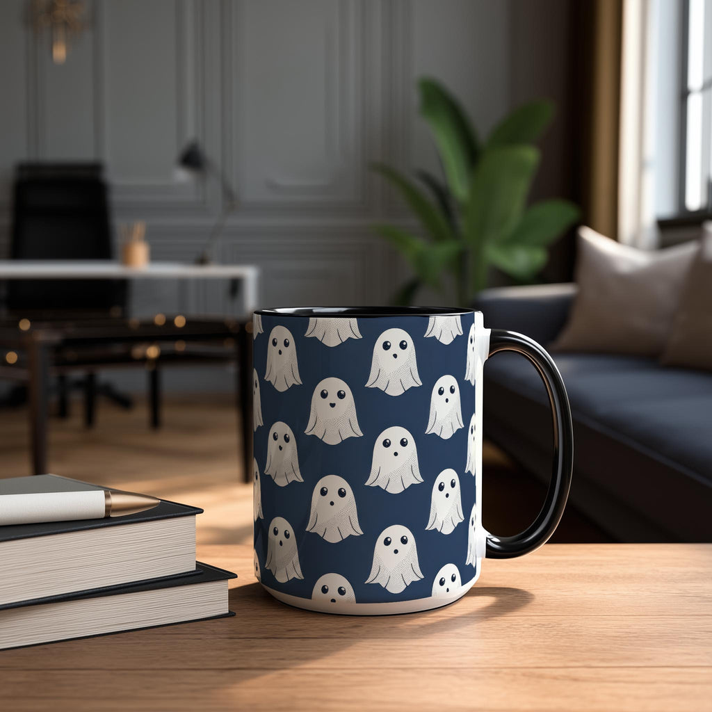 Cute Ghost Pattern - Halloween Mug