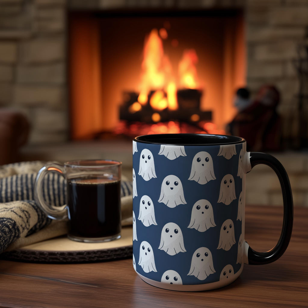 Cute Ghost Pattern - Halloween Mug