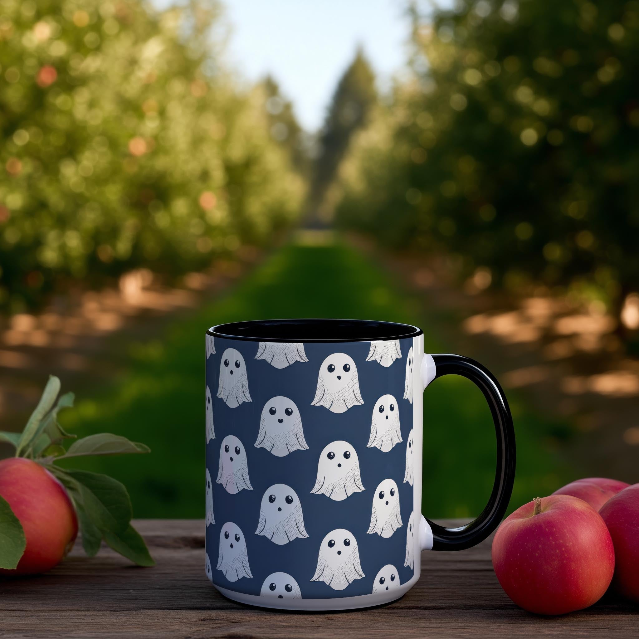 Cute Ghost Pattern - Halloween Mug