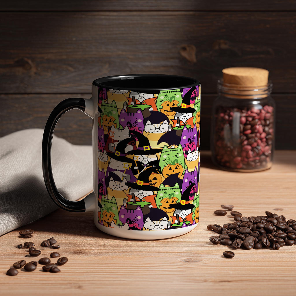 Halloween Doodle Cats - Pet Lovers Mug