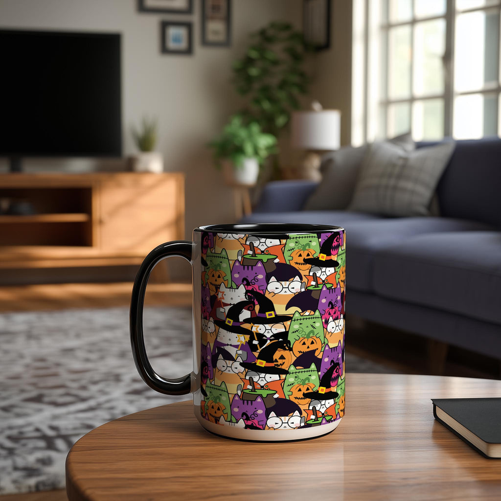 Halloween Doodle Cats - Pet Lovers Mug