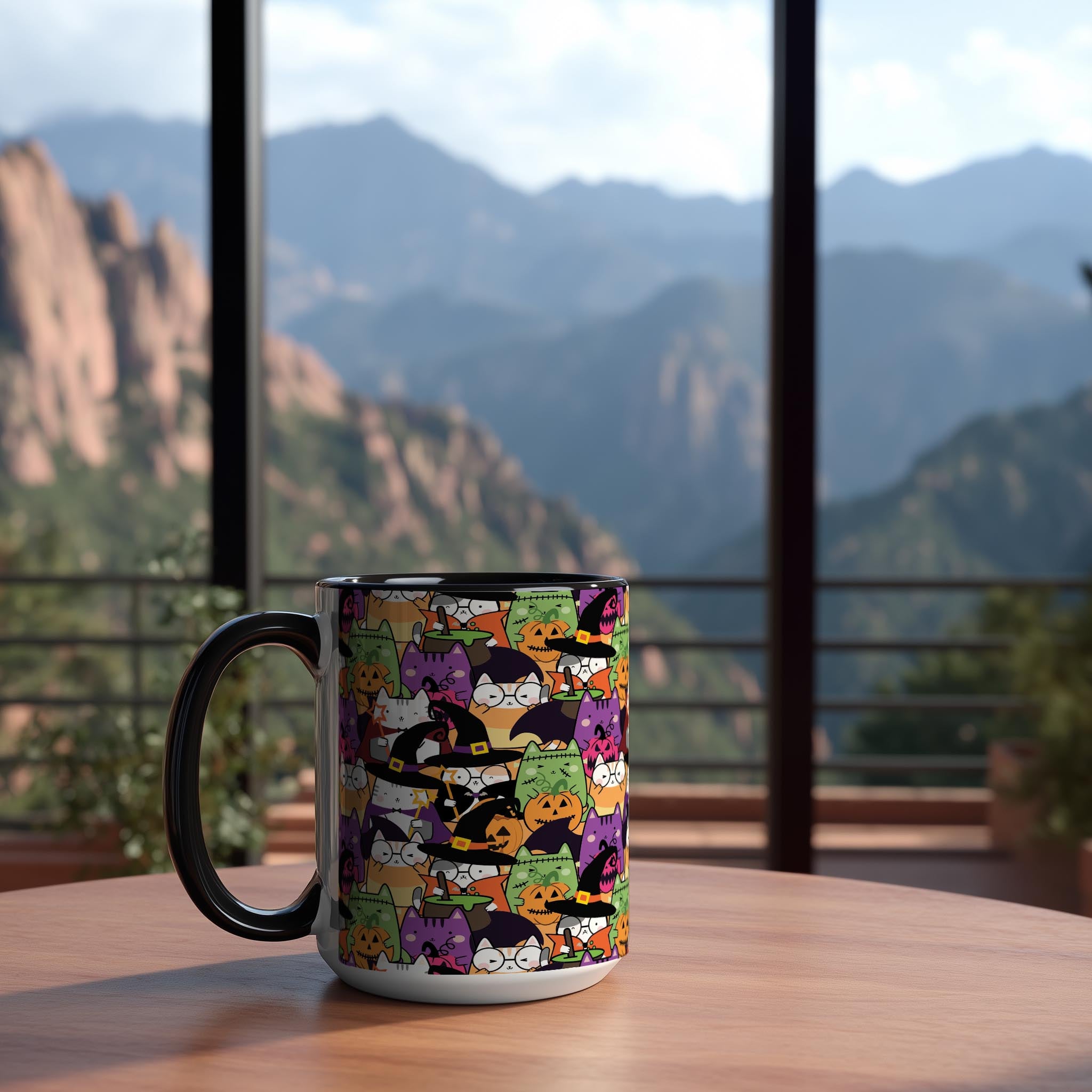 Halloween Doodle Cats - Pet Lovers Mug