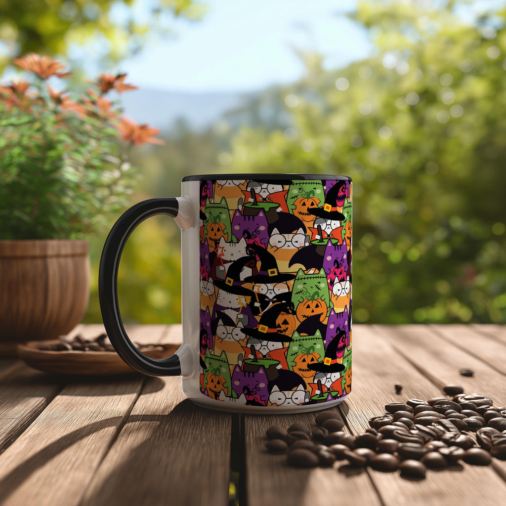 Halloween Doodle Cats - Pet Lovers Mug