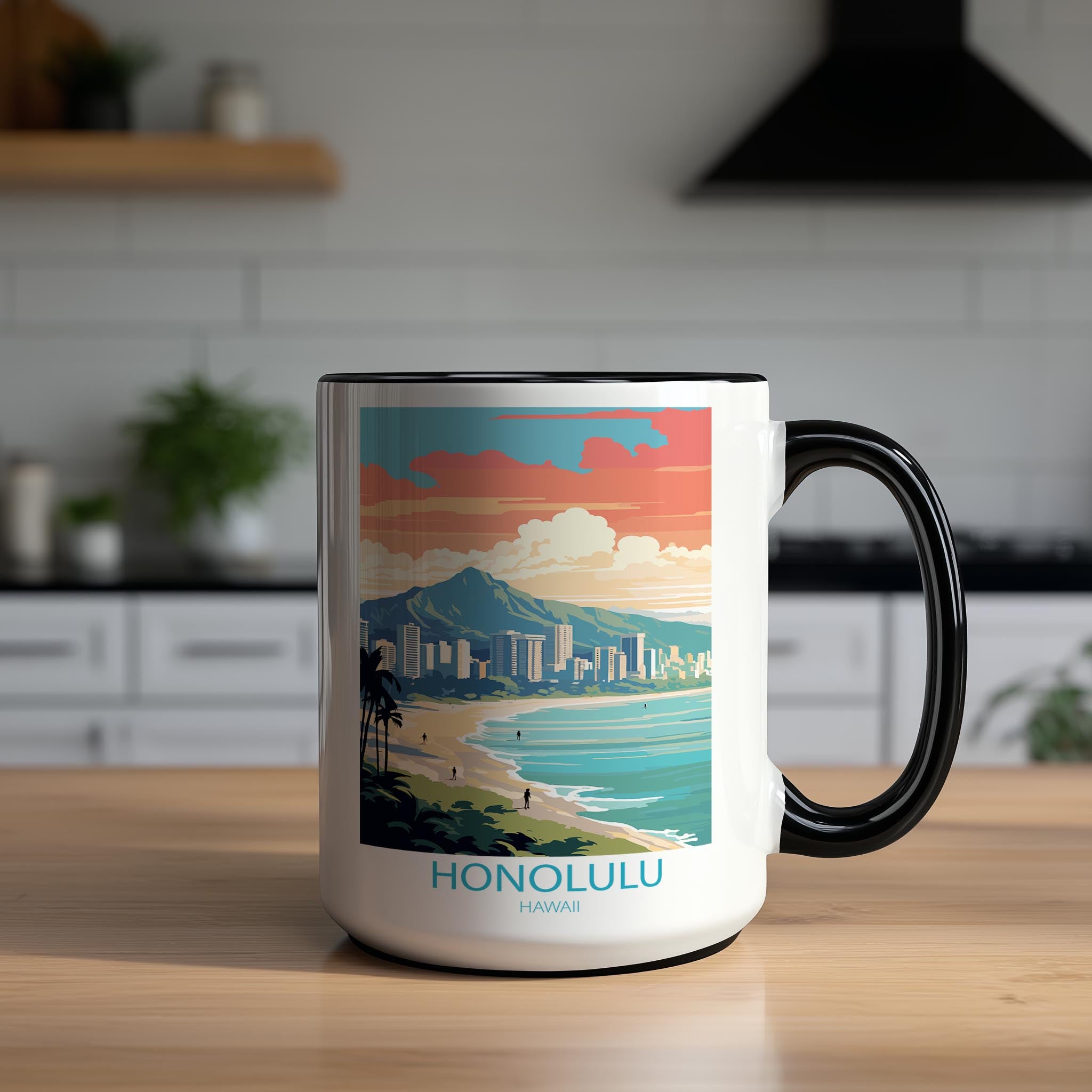 Honolulu - Hawaii - Beautiful Tourist Hotspots Mug