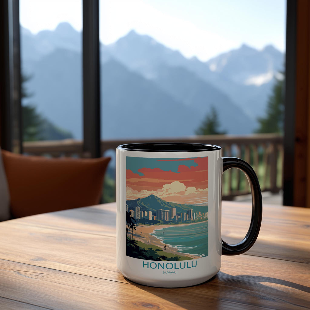 Honolulu - Hawaii - Beautiful Tourist Hotspots Mug
