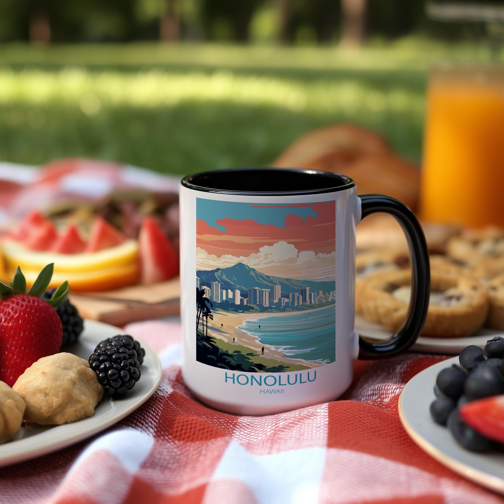 Honolulu - Hawaii - Beautiful Tourist Hotspots Mug