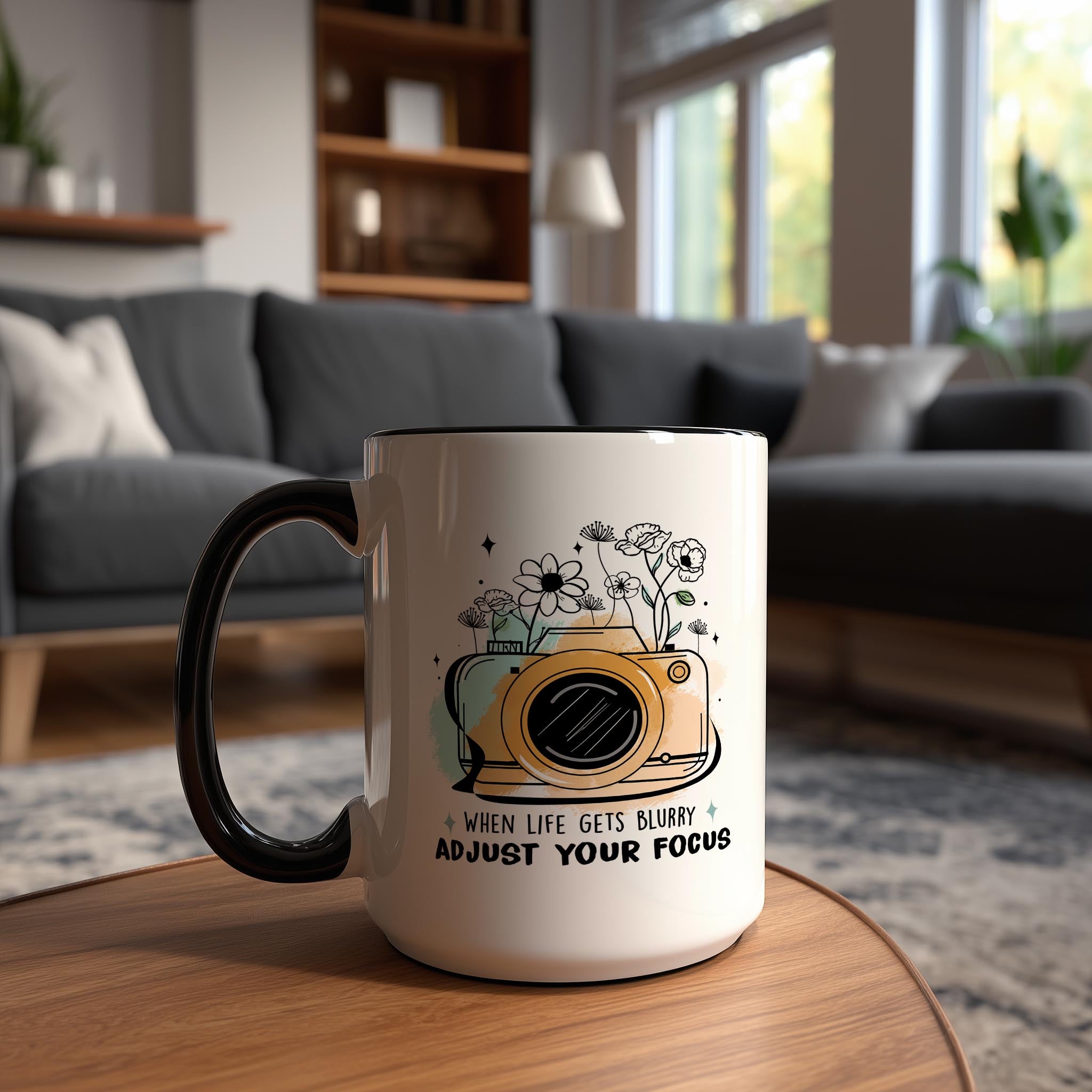 Adjust Your Focus - Affirmation and Motivation mug