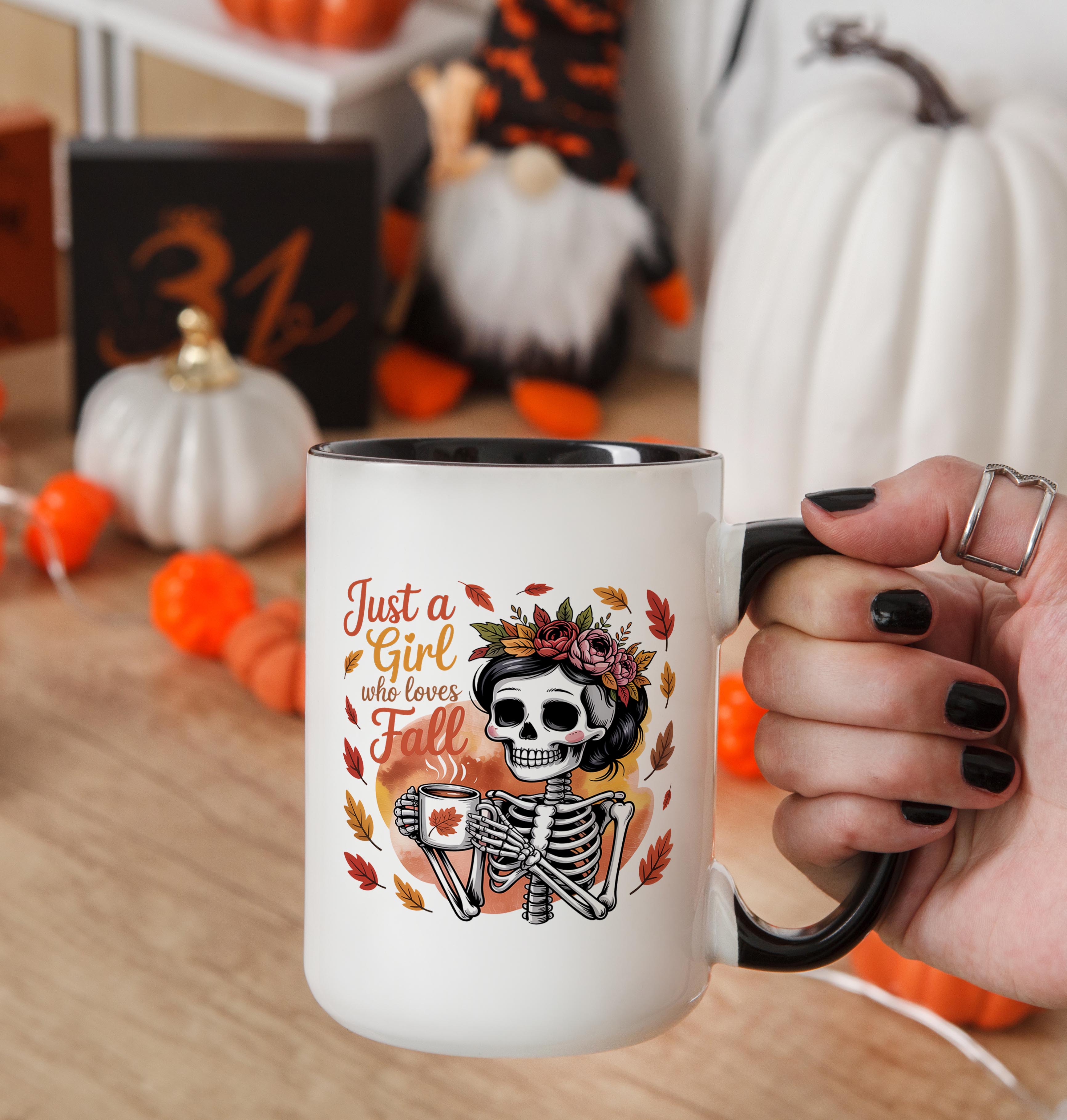 Just a Girl Who Loves Fall - Halloween Mug