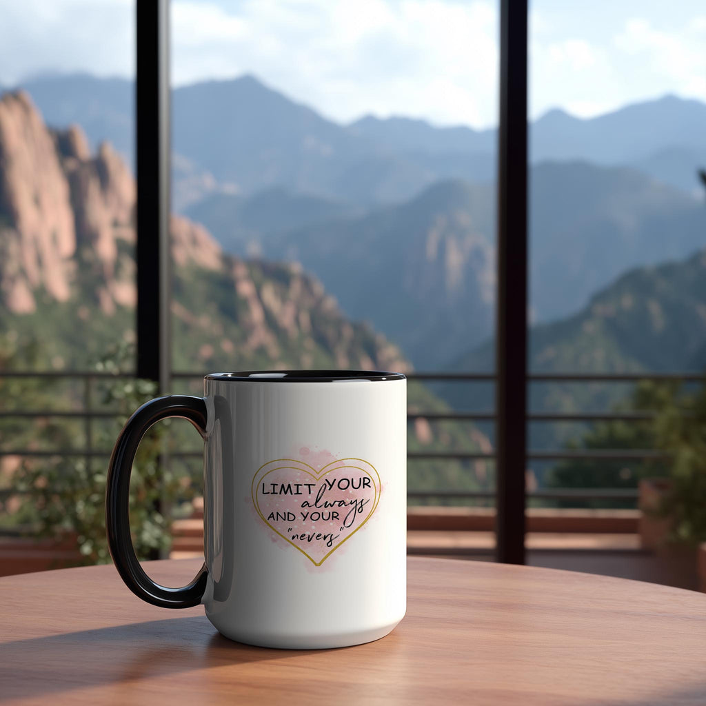 Limit Your Always and Your Nevers - Affirmation and Motivation Mug