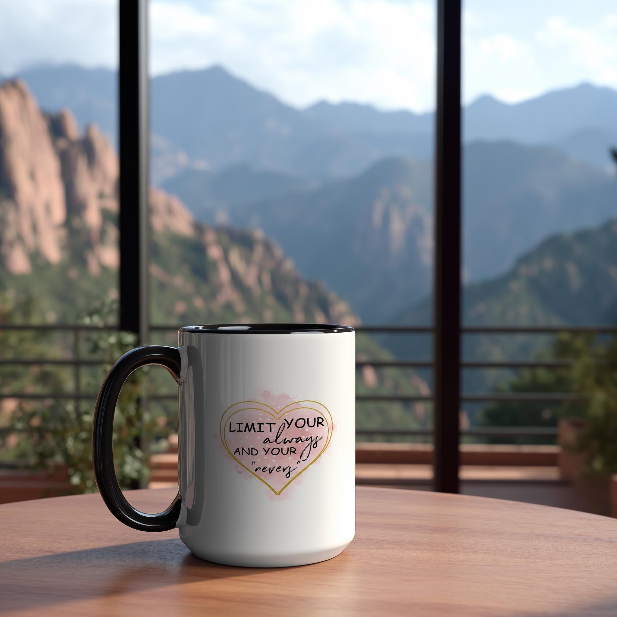 Limit Your Always and Your Nevers - Affirmation and Motivation Mug