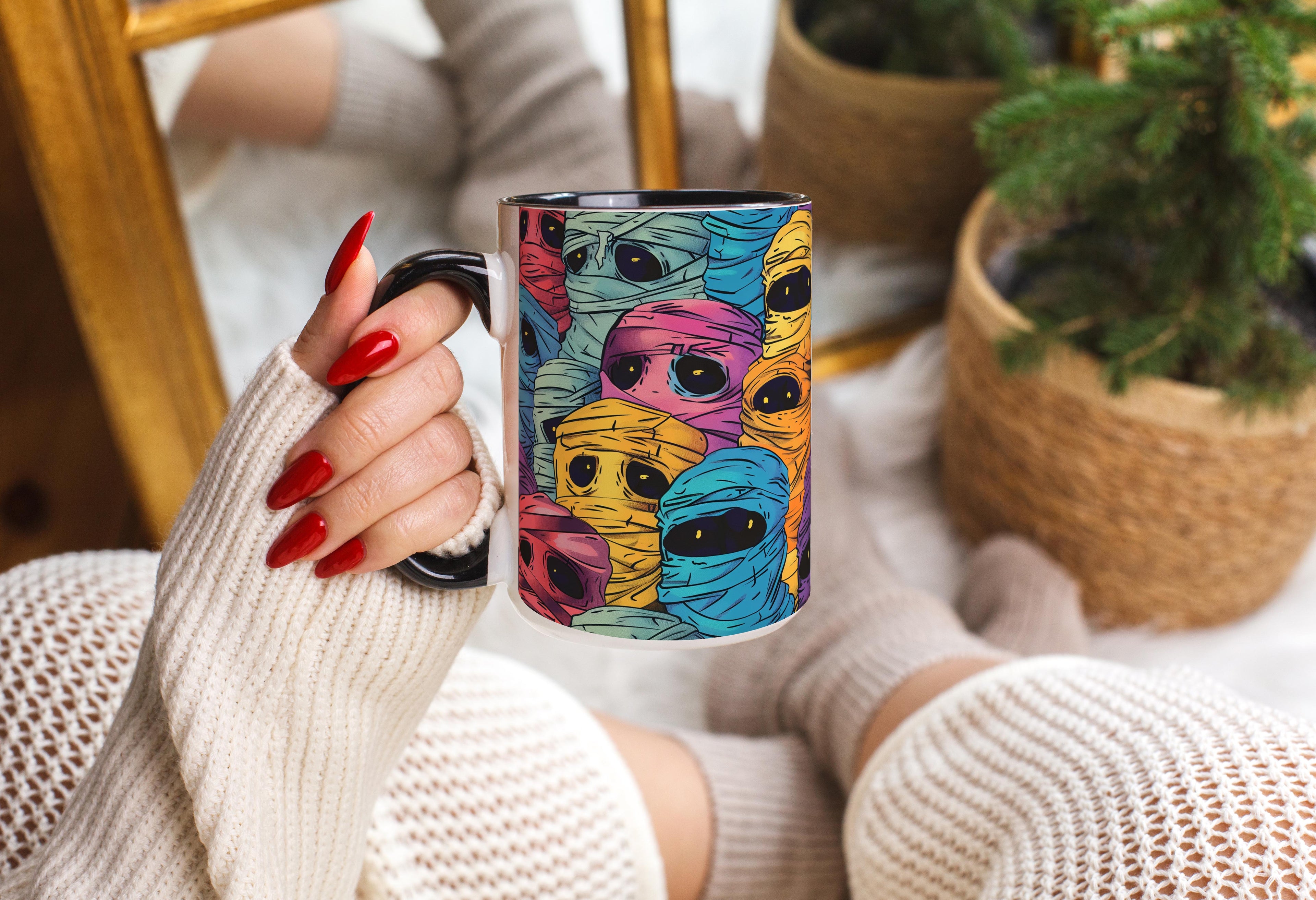 Colorful Mummies - Halloween Mug