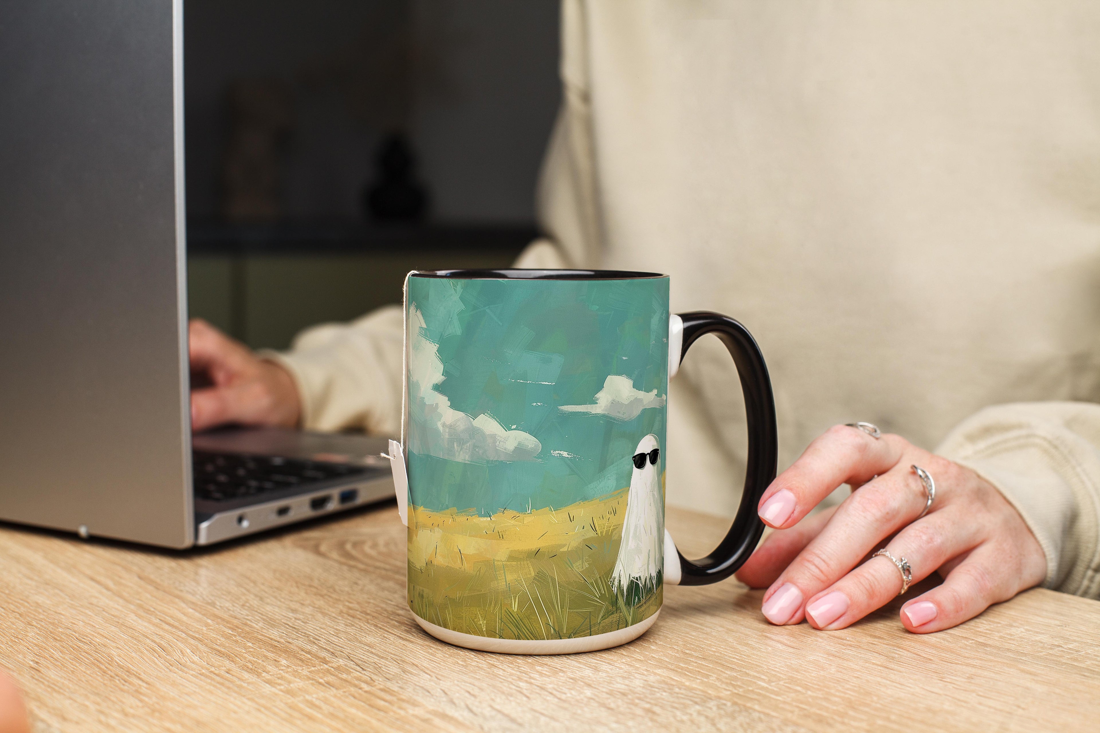 Cool Ghost Guy - Halloween Mug