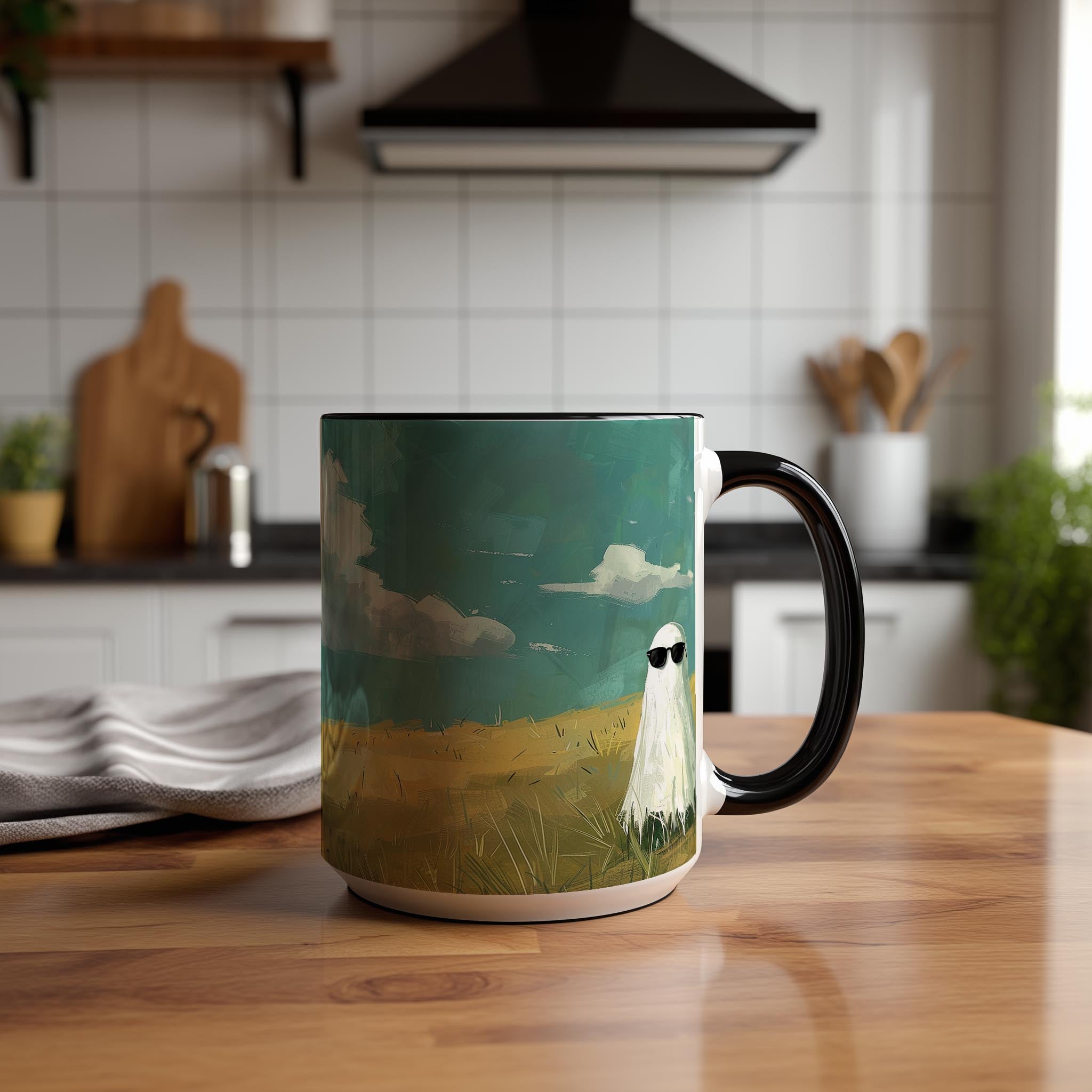 Cool Ghost Guy - Halloween Mug