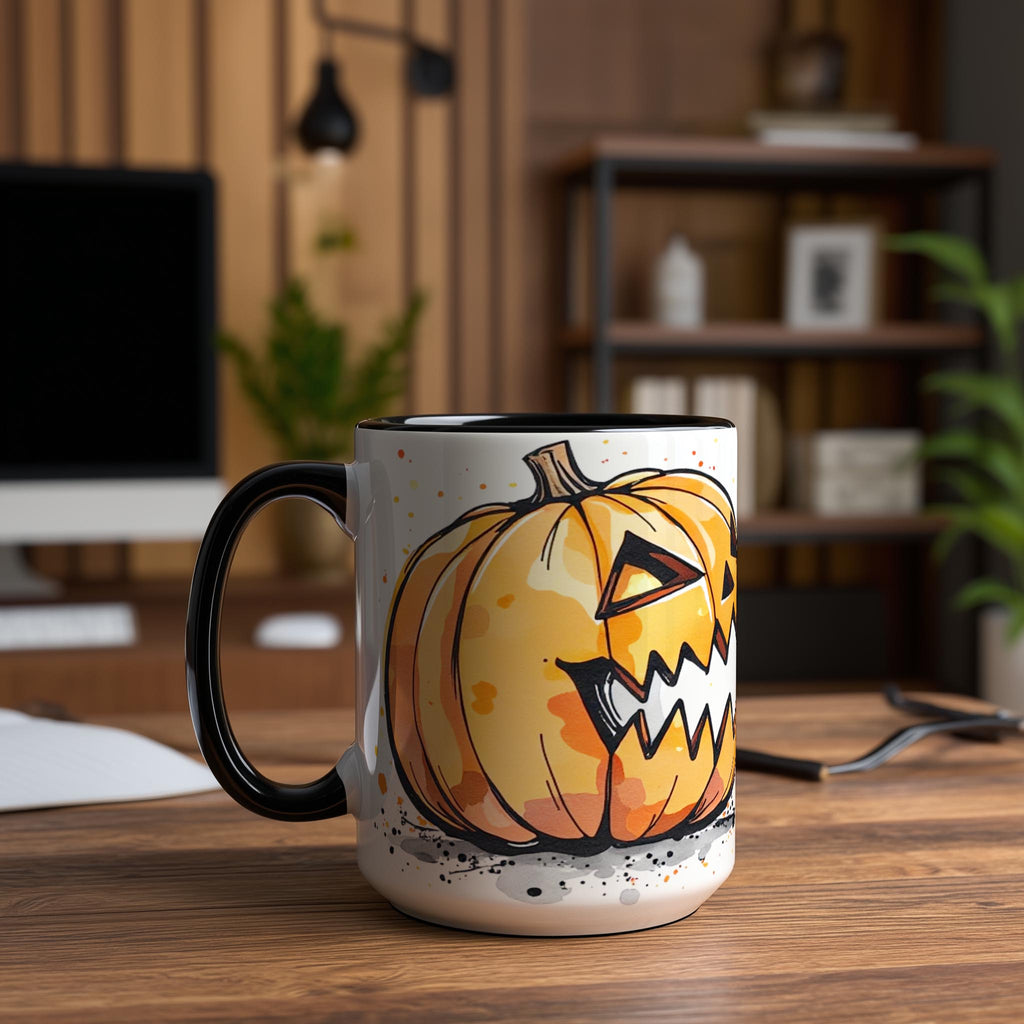 Pumpkin Eating Ghosts - Halloween Mug