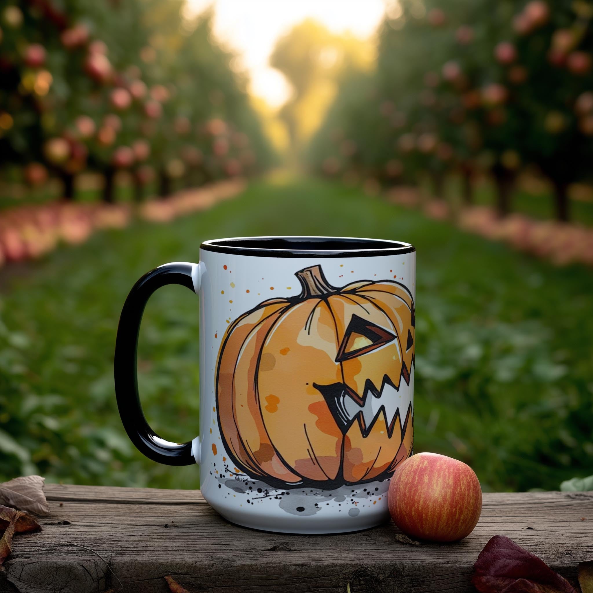 Pumpkin Eating Ghosts - Halloween Mug