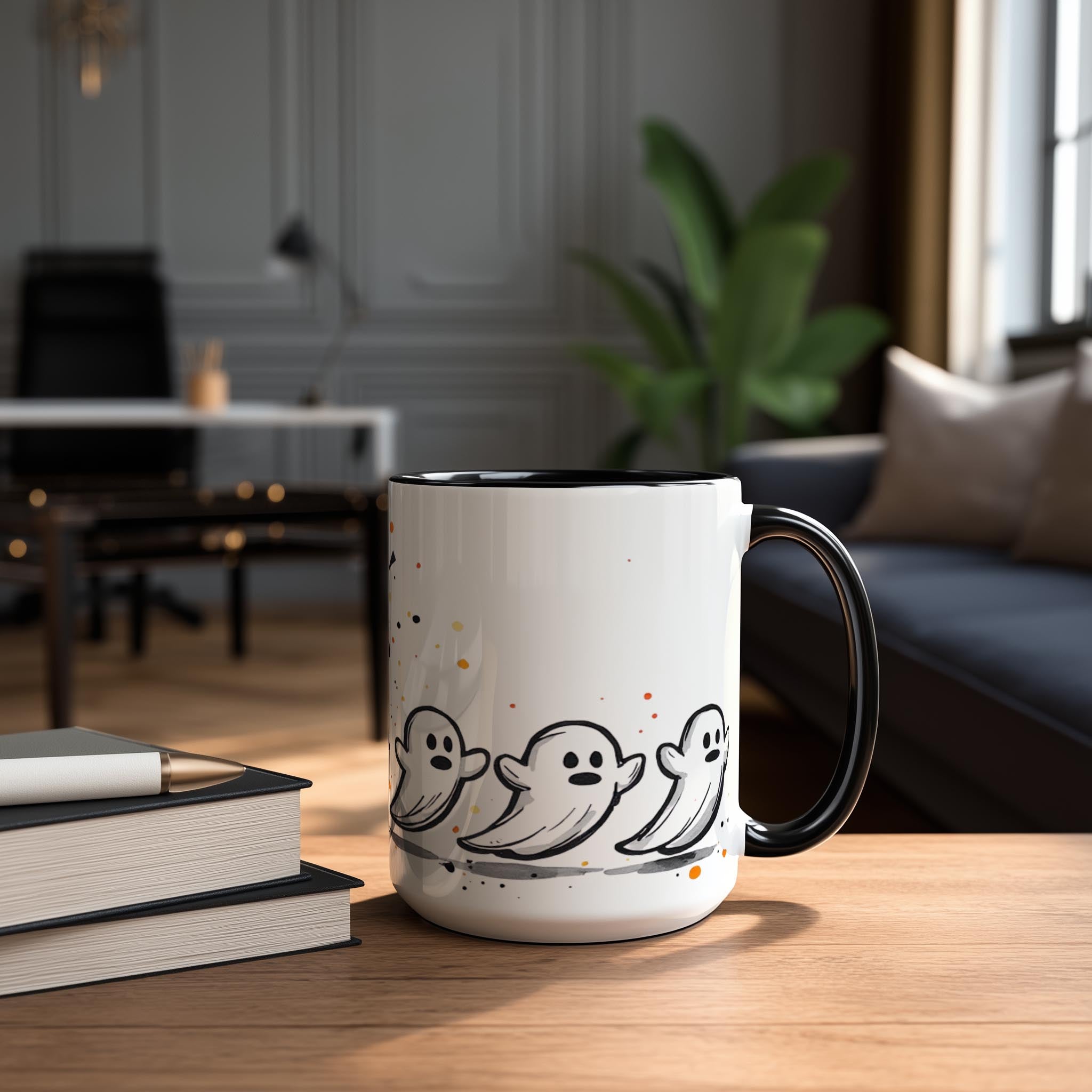 Pumpkin Eating Ghosts - Halloween Mug