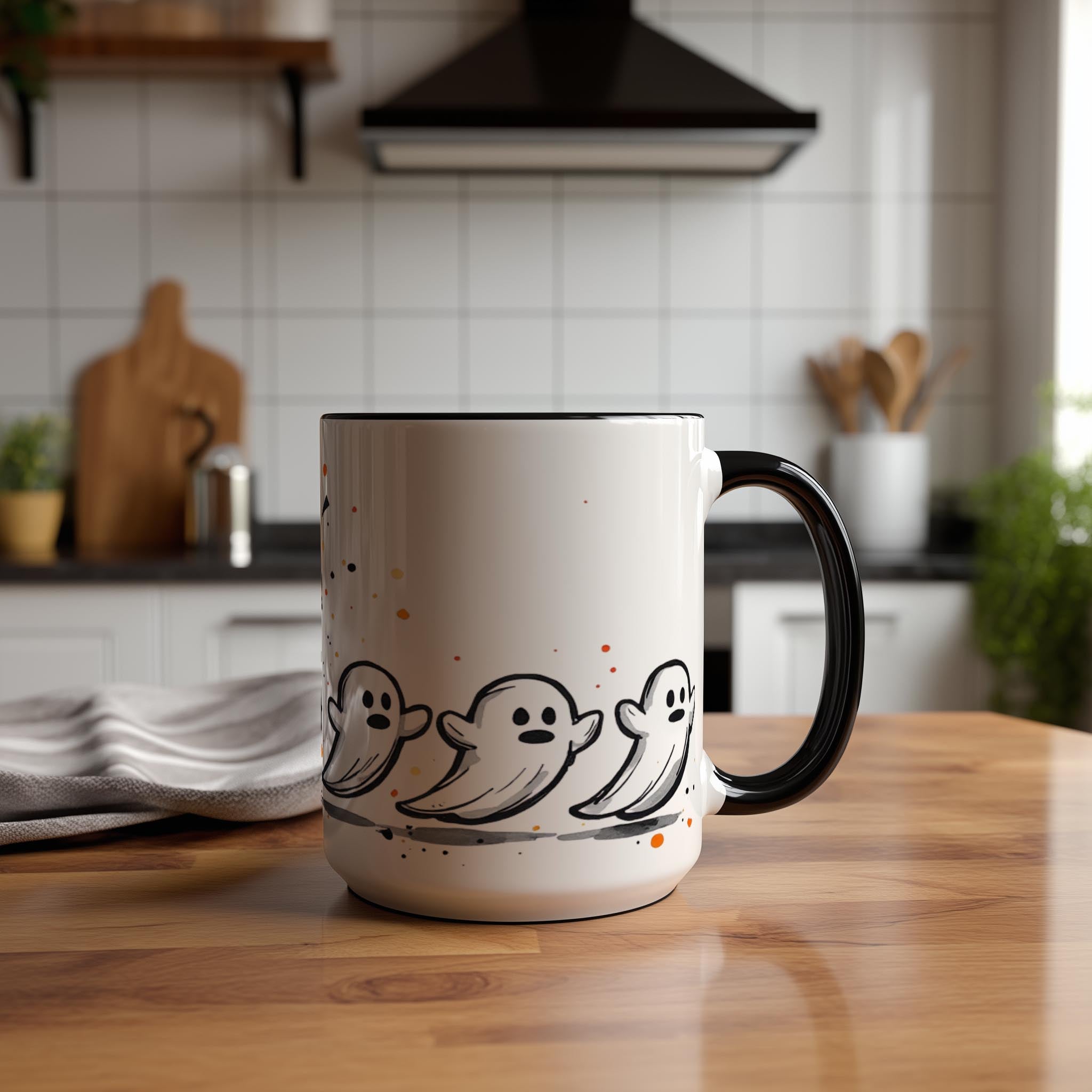 Pumpkin Eating Ghosts - Halloween Mug