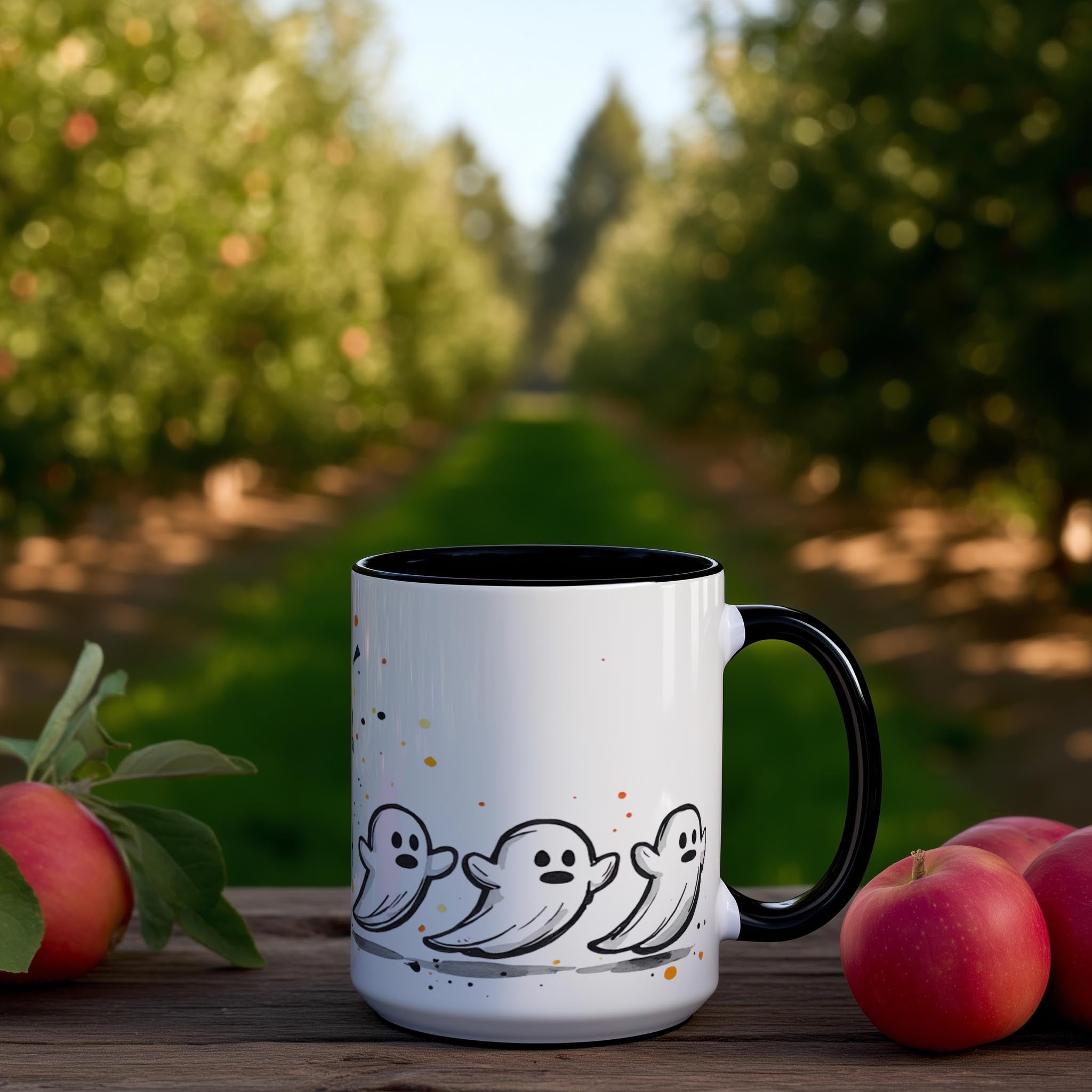 Pumpkin Eating Ghosts - Halloween Mug