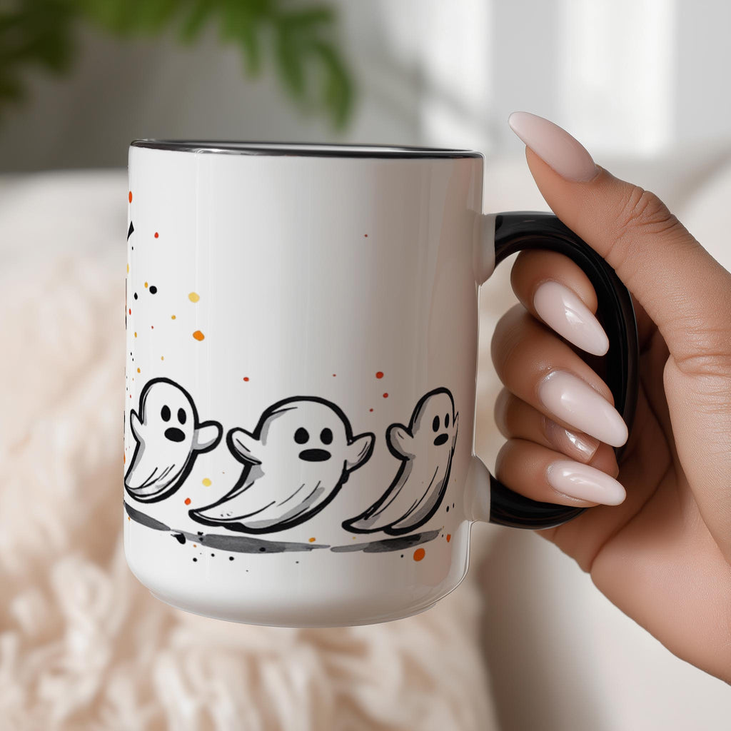 Pumpkin Eating Ghosts - Halloween Mug