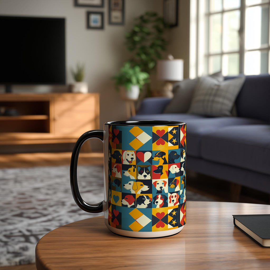 Pop Art Dog Pattern - Pet Lovers Mug