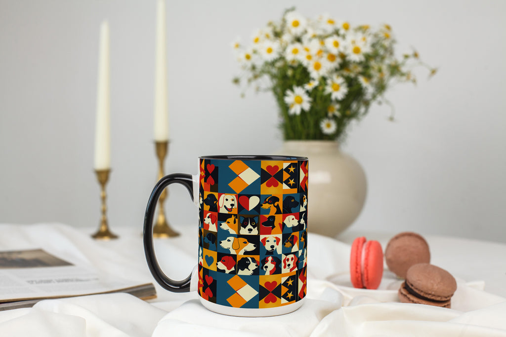 Pop Art Dog Pattern - Pet Lovers Mug