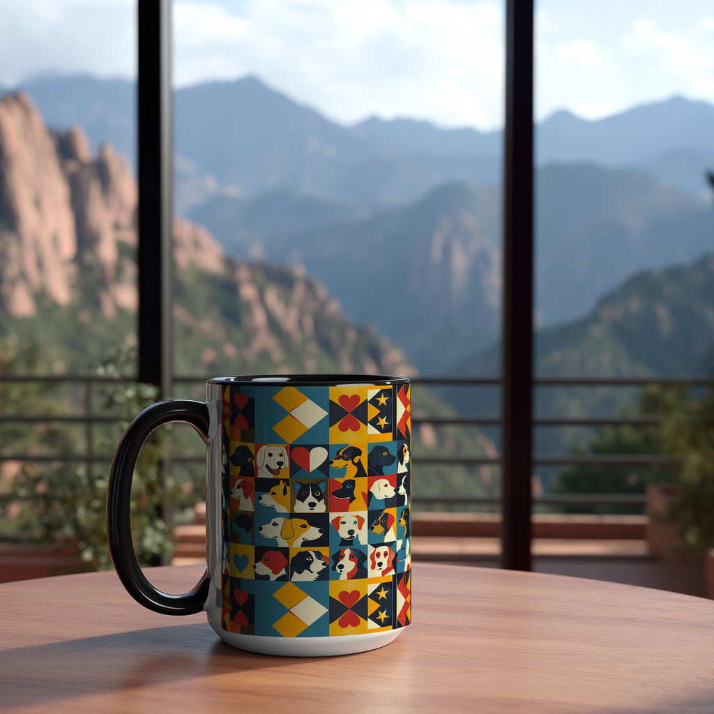 Pop Art Dog Pattern - Pet Lovers Mug