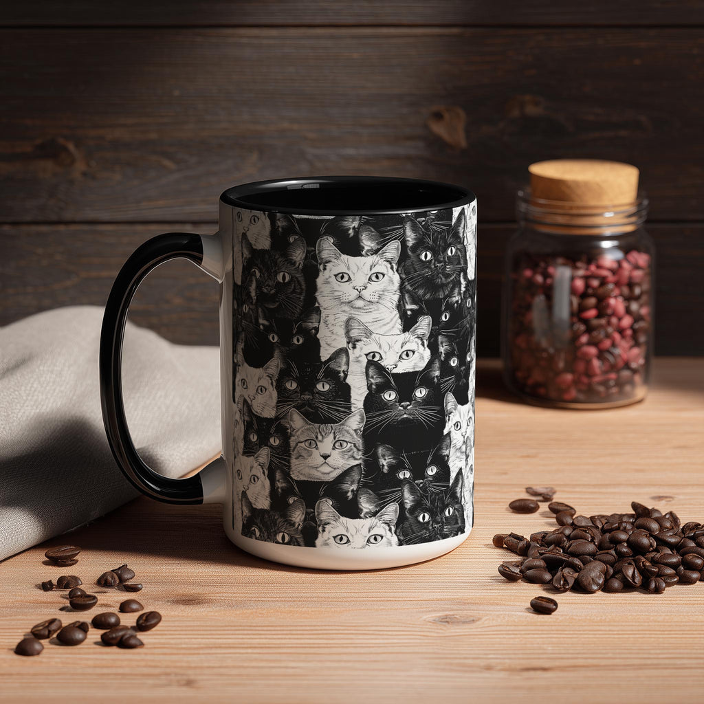 Sketch Cat Crowd - Pet Lovers Mug