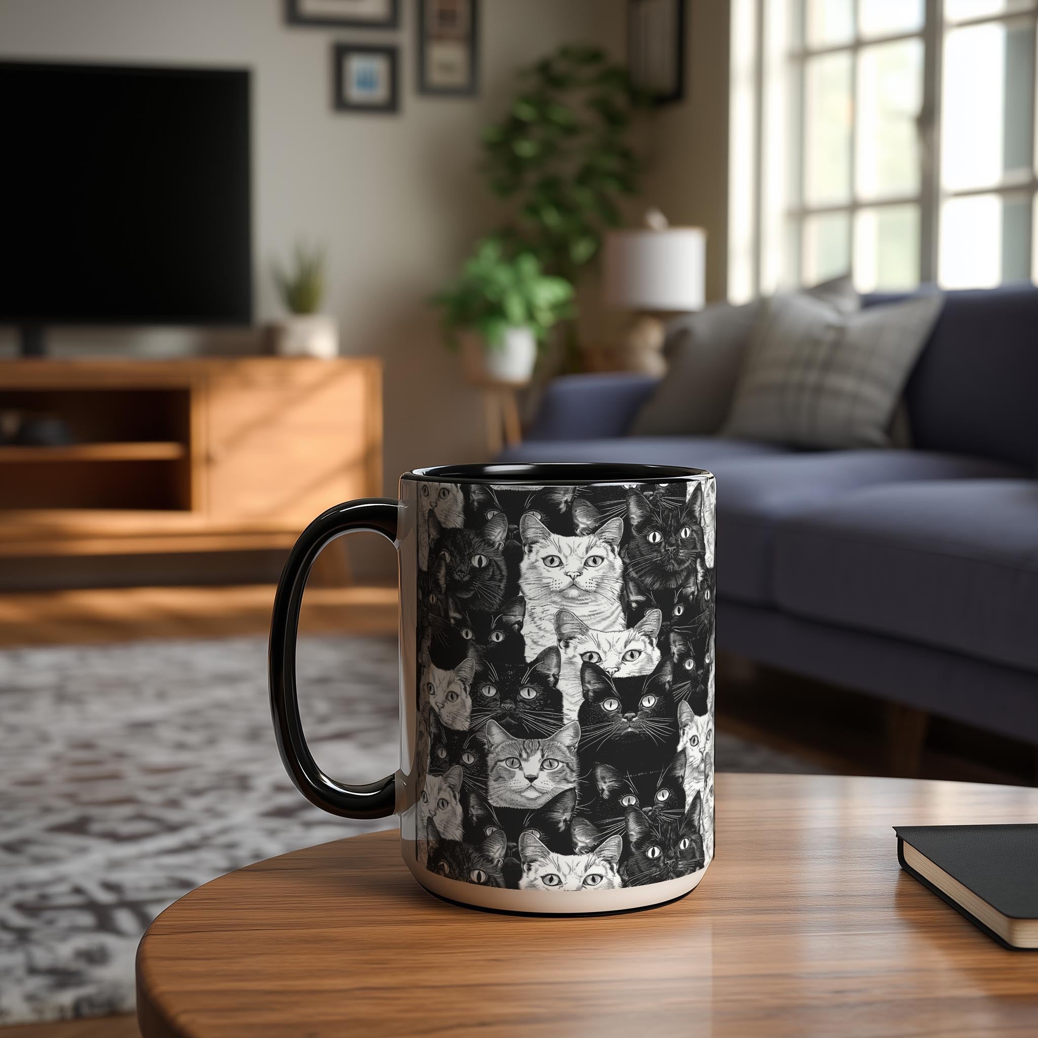 Sketch Cat Crowd - Pet Lovers Mug