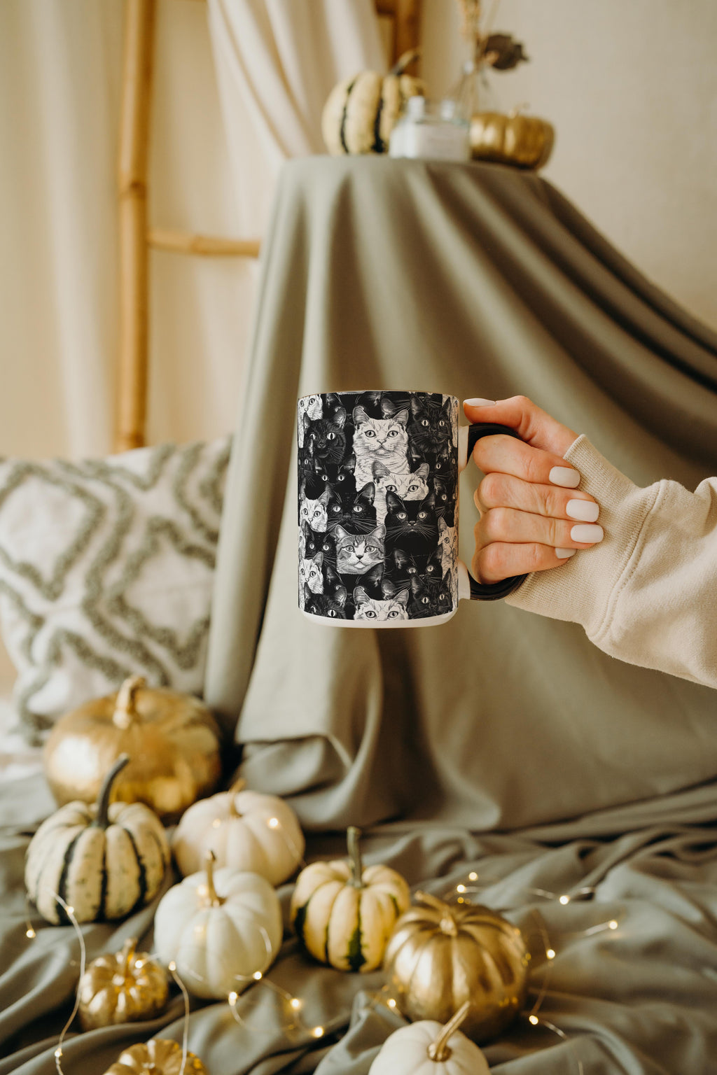 Sketch Cat Crowd - Pet Lovers Mug