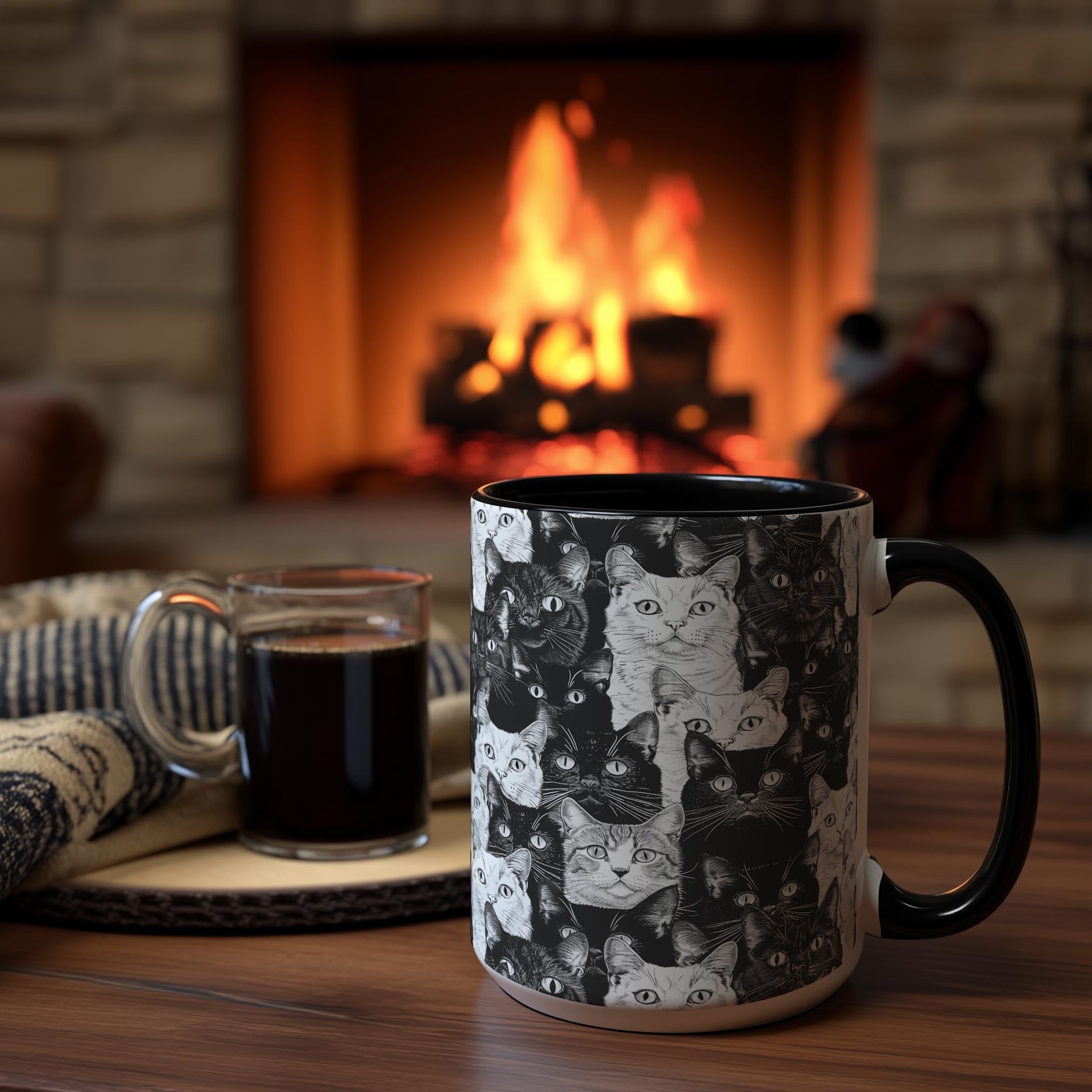 Sketch Cat Crowd - Pet Lovers Mug