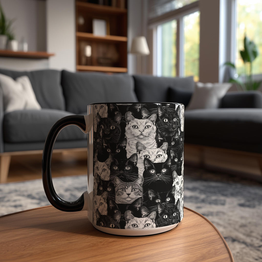 Sketch Cat Crowd - Pet Lovers Mug