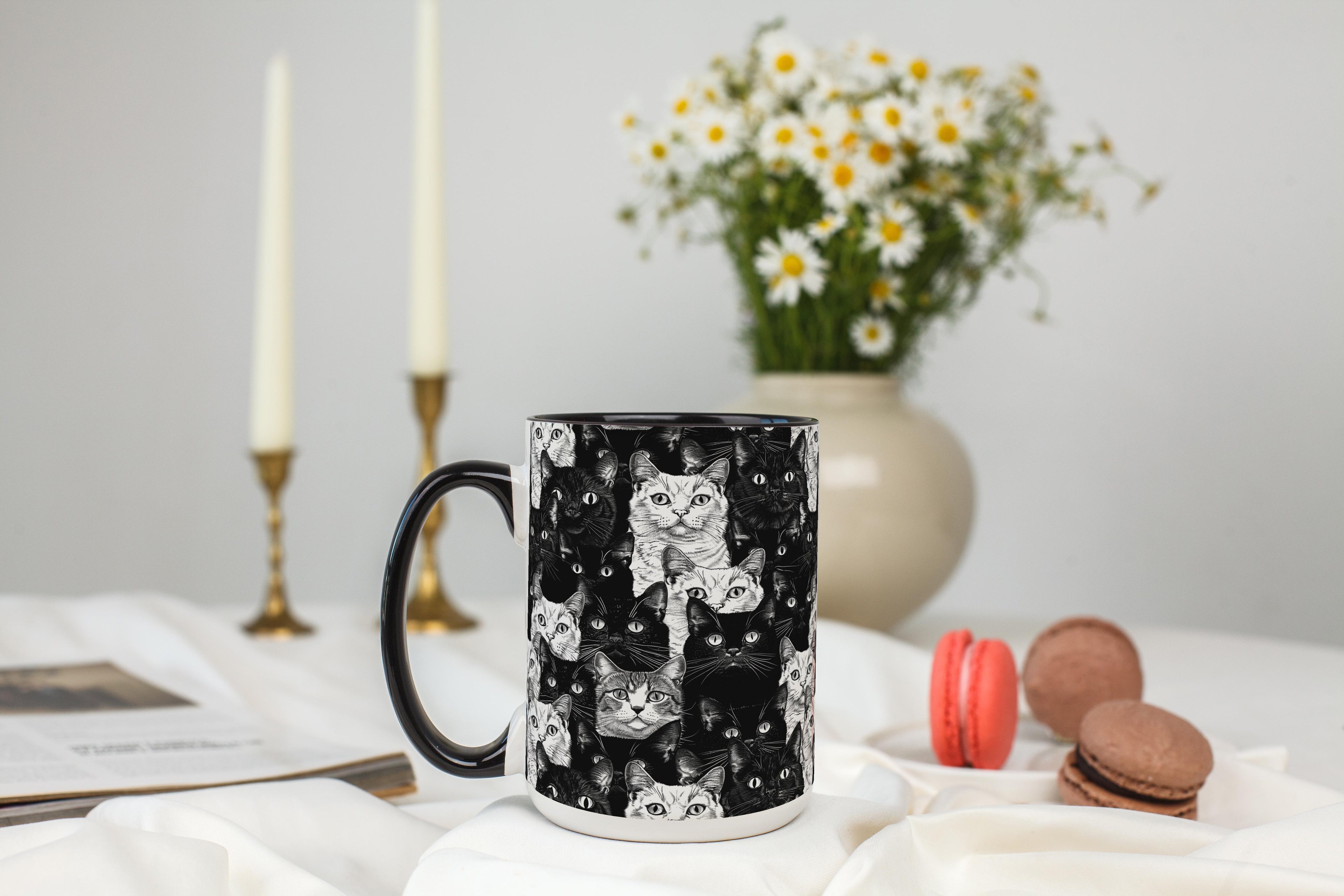 Sketch Cat Crowd - Pet Lovers Mug
