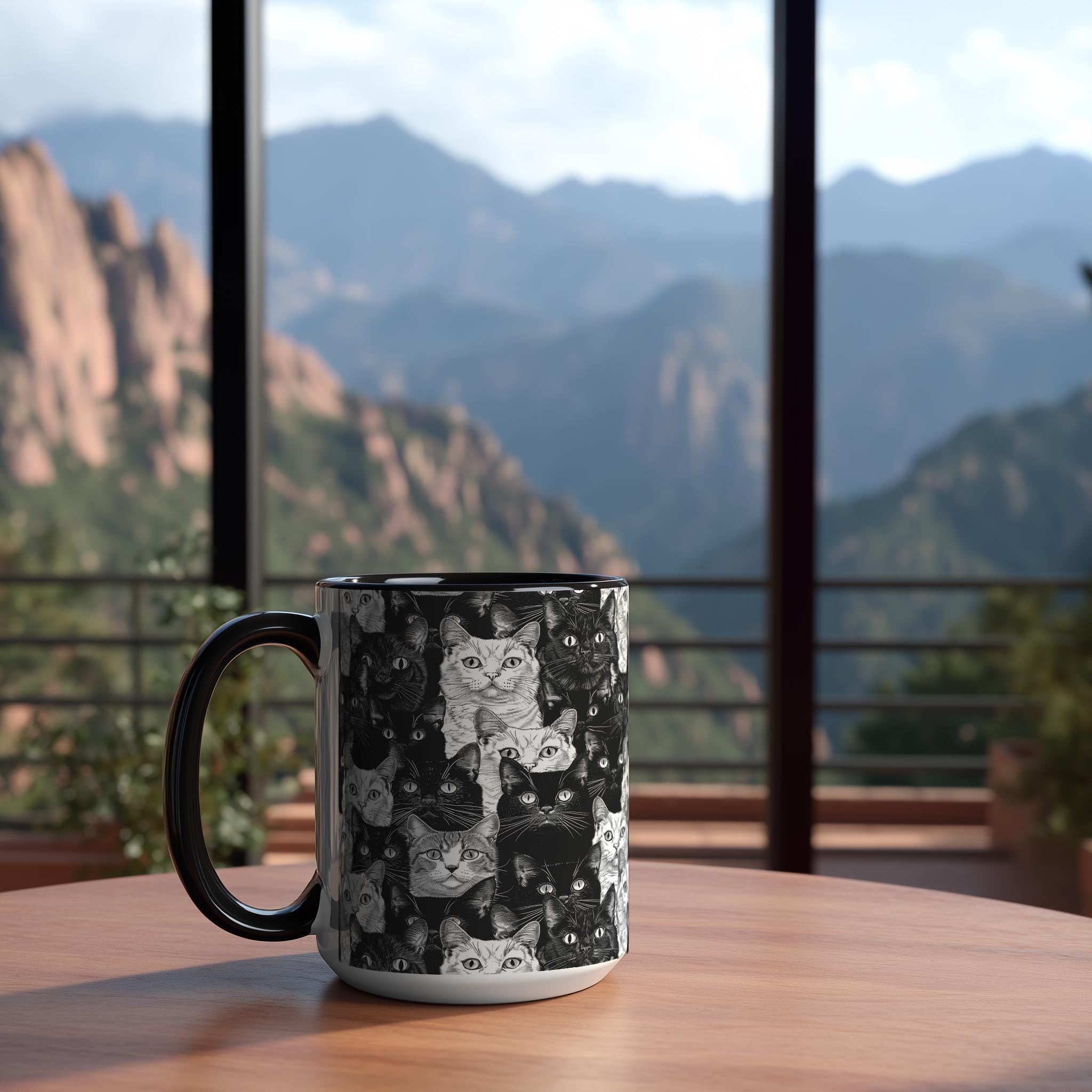 Sketch Cat Crowd - Pet Lovers Mug