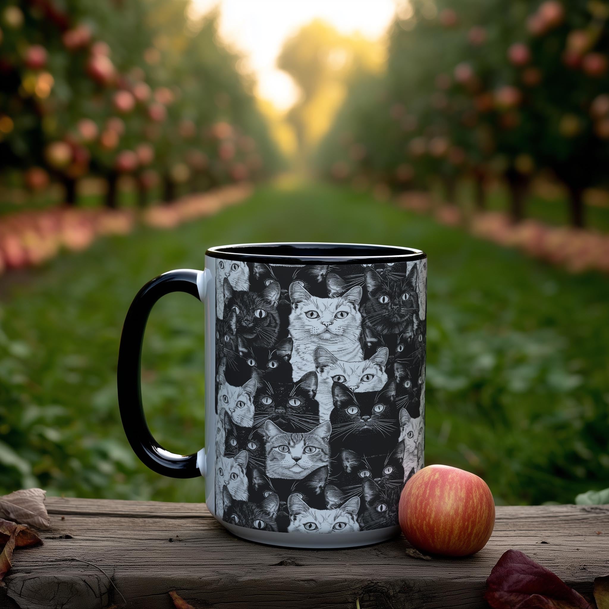 Sketch Cat Crowd - Pet Lovers Mug