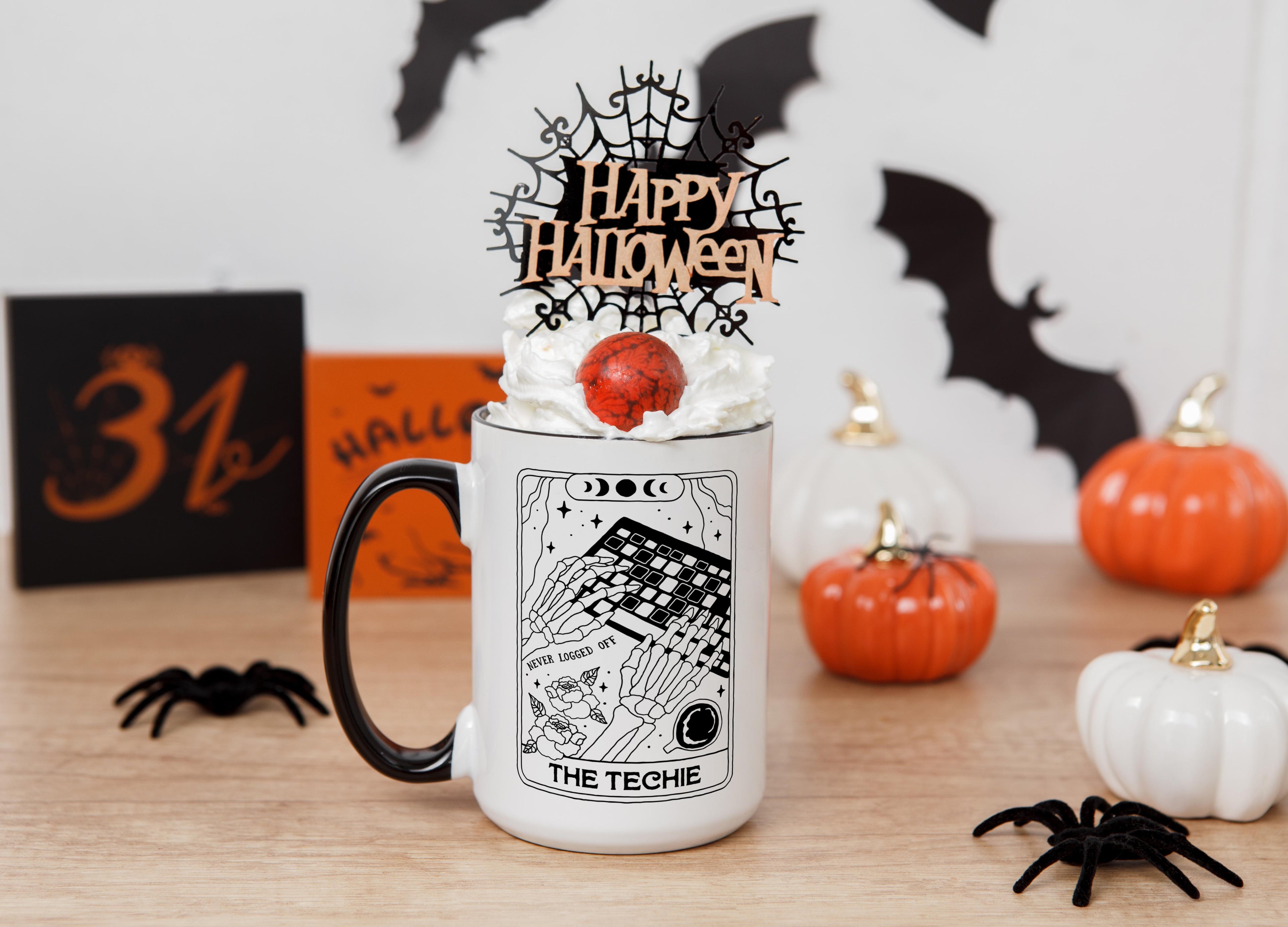 The Techie - Skeleton Tarot Card - Halloween Mug