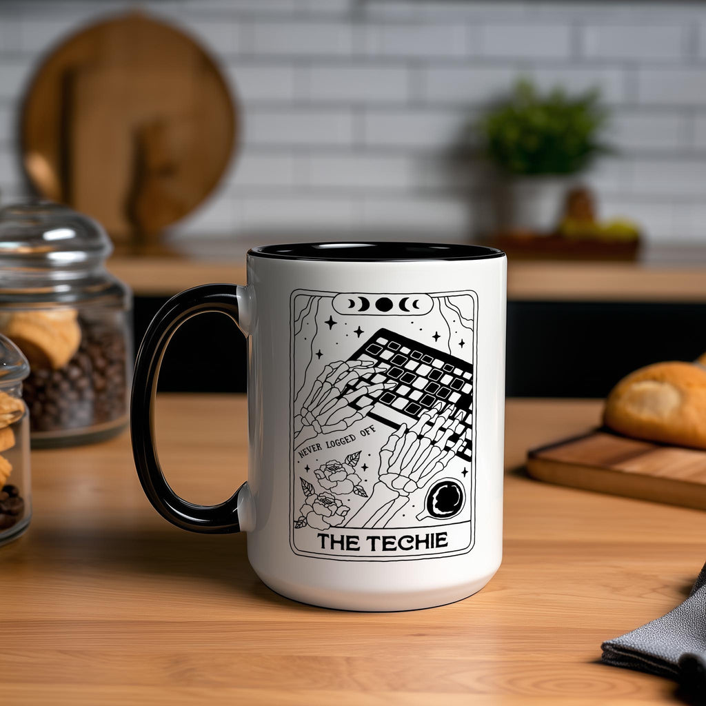 The Techie - Skeleton Tarot Card - Halloween Mug