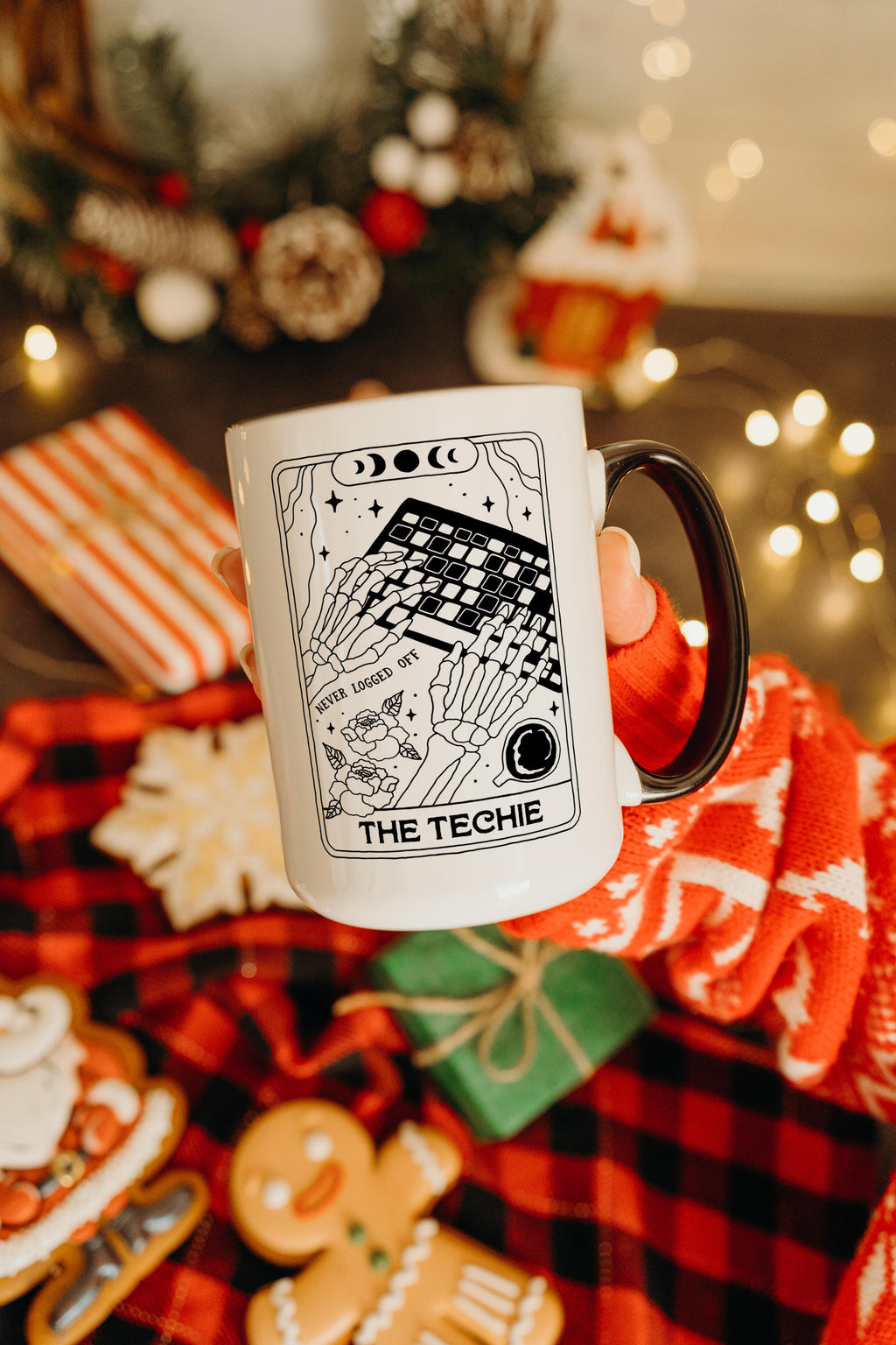 The Techie - Skeleton Tarot Card - Halloween Mug