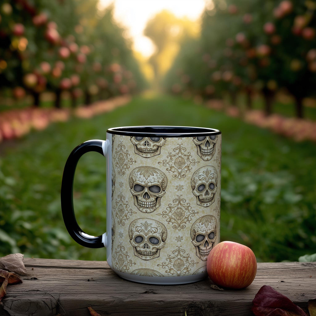 Skeleton Wallpaper Pattern - Halloween Mug