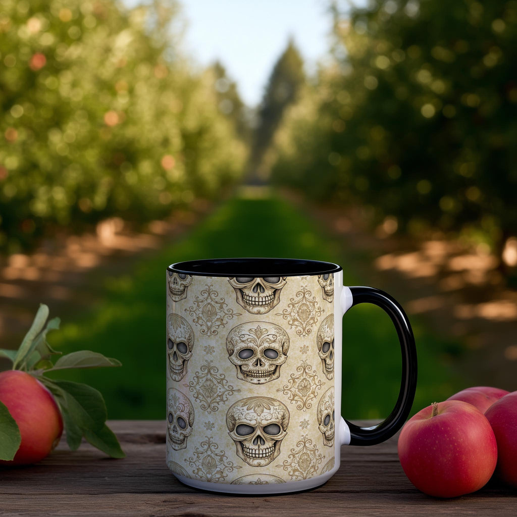 Skeleton Wallpaper Pattern - Halloween Mug
