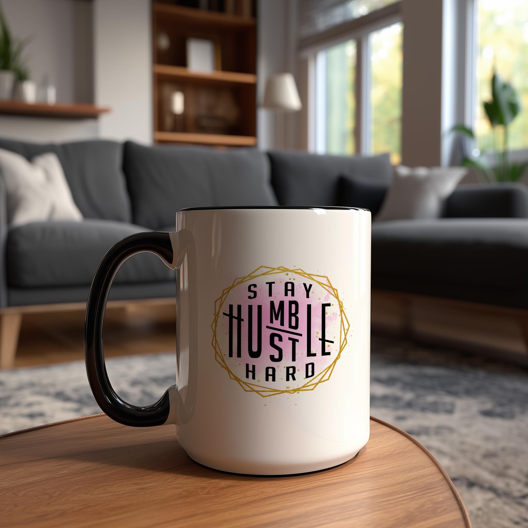 Stay Humble. Hustle Hard - Affirmation and Motivation Mug