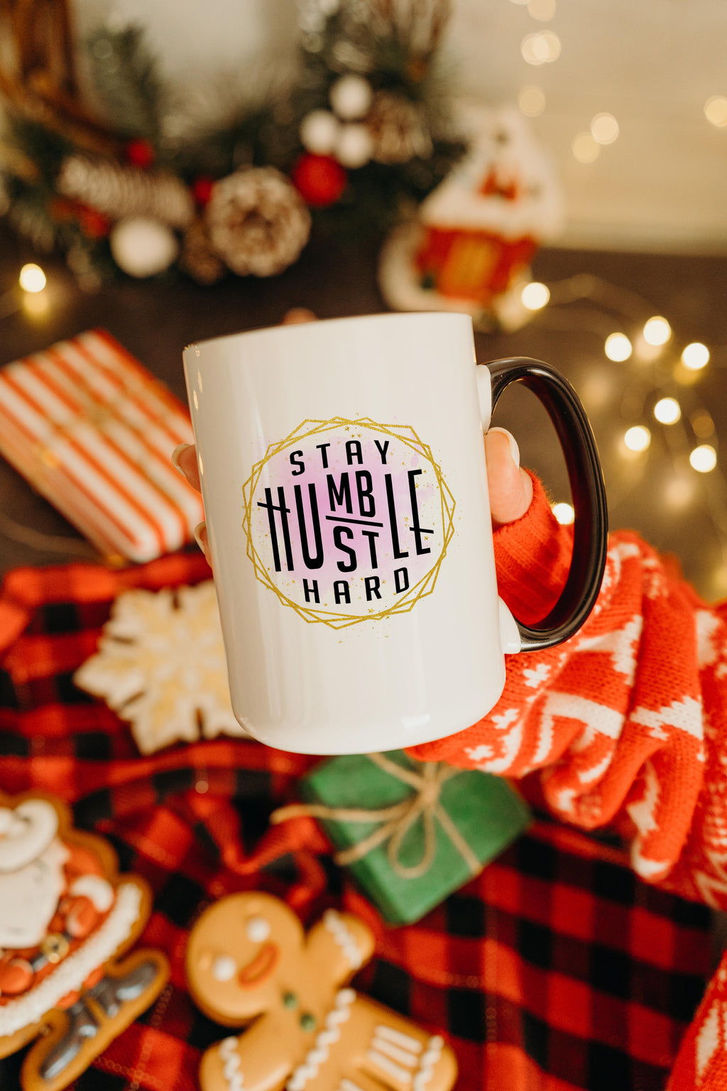 Stay Humble. Hustle Hard - Affirmation and Motivation Mug
