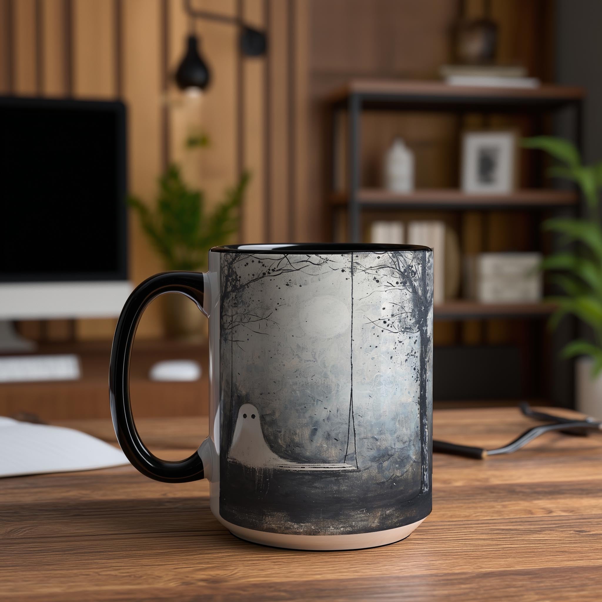 Ghosts on a Swing - Halloween Mug